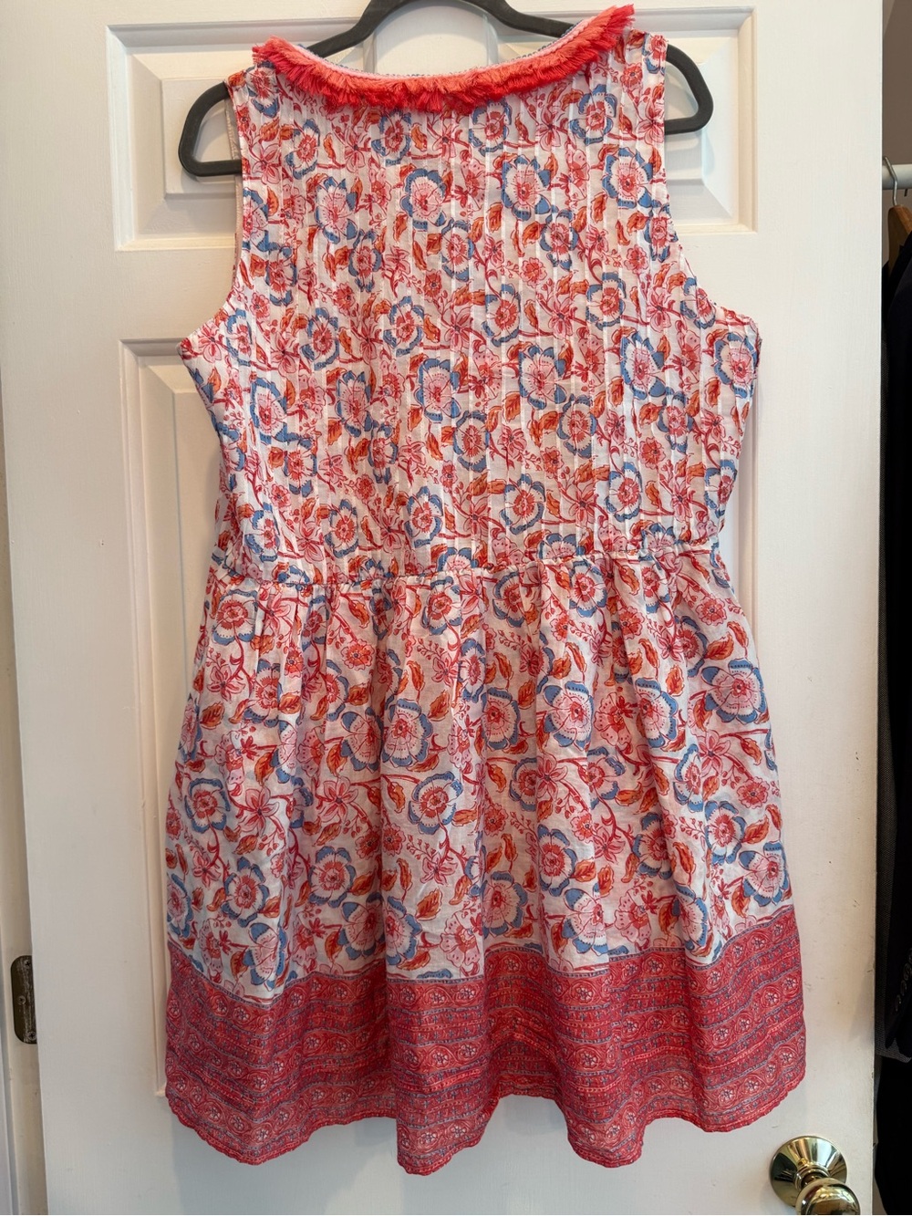 Vineyard Vines Pink & Blue floral Cotton dress with side zip - Picture 5 of 6